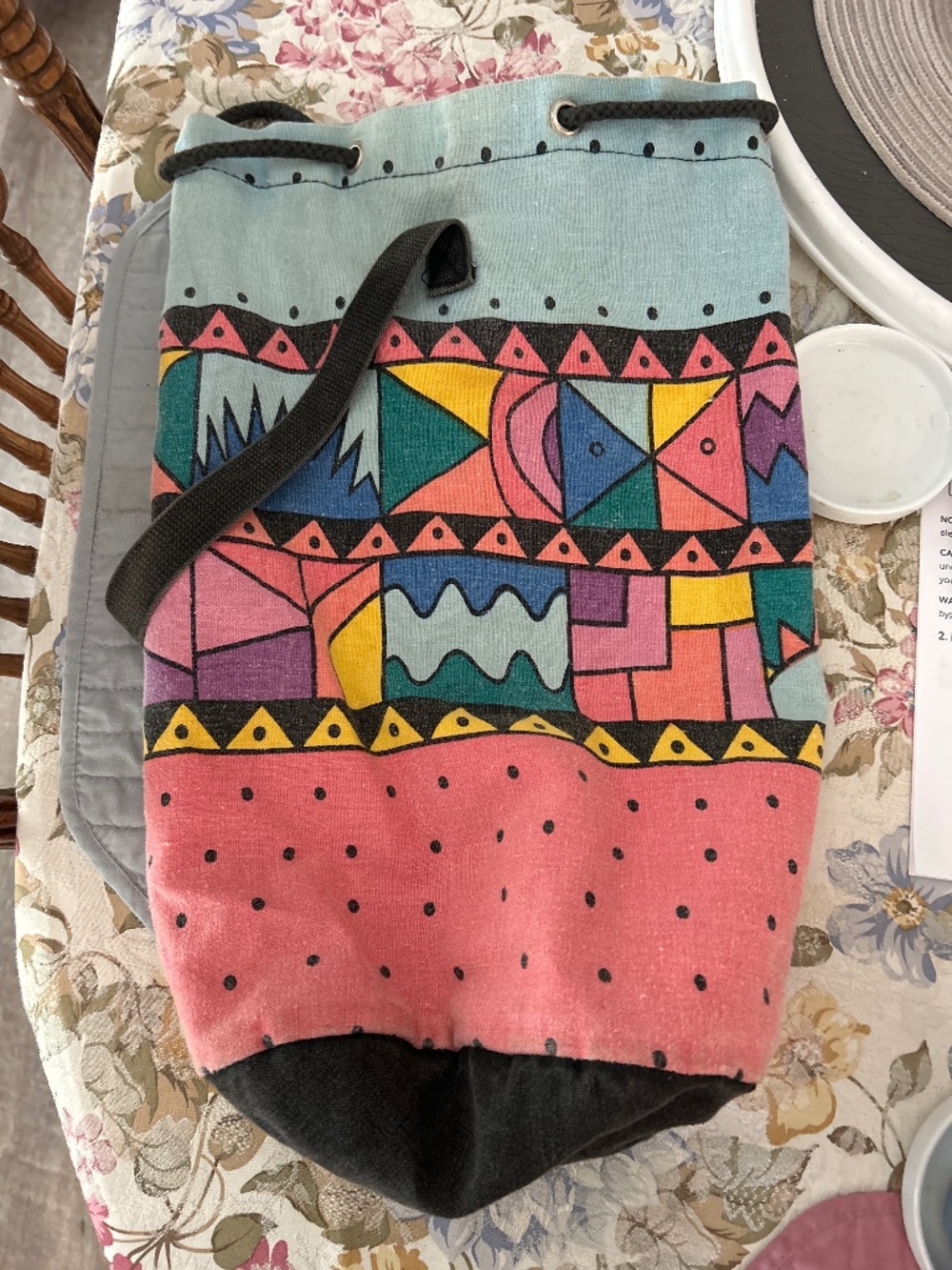 Drawstring purse/backpack